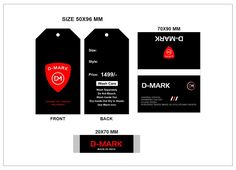 the back and front side of a d mark gift card