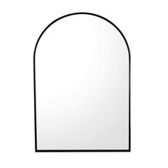 an arch shaped mirror is shown against a white background