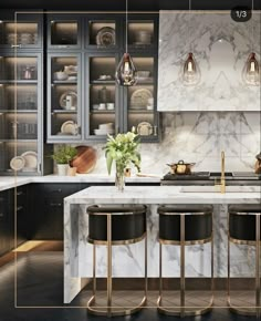 Marble Range Hood, Mirror Collage Wall, Stain On Oak, Kitchen Cabinets Storage Organizers, Painted Chicken, Luxurious Kitchens, Modern Mountain House, Beverly Hill, Kitchen Mood Board