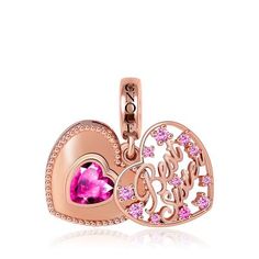 Rose Gold Charms, Rose Gold Charms For Women&Men - Gnoce.com Rose Gold Heart Charm Pendant Jewelry, Rose Gold Heart Charm Jewelry With Pendant, Rose Gold Heart Charm Jewelry, Rose Gold Heart Pendant Jewelry With Heart Charm, Rose Gold Heart Pendant Jewelry, Rose Gold Heart Charm Jewelry Gift, Rose Gold Heart Charm Jewelry As Gift, Pink Gold Heart Charm Pendant Jewelry, Pink Gold Pendant Jewelry With Charms