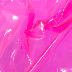 a pink plastic bag that is very shiny