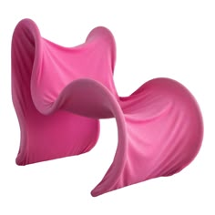 two pink chairs sitting next to each other