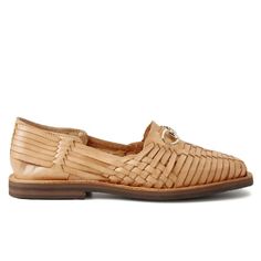 Walk with comfort in a loafer-style huarache Casual Woven Leather Closed Toe Loafers, Loafer Style, Loafers Style, Loafers, Walking