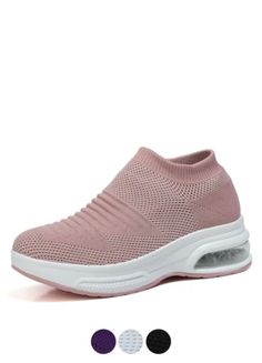 Kalu Women's Sneaker Shoes | Ultrasellershoes.com – Ultra Seller Shoes Casual Pink Slip-on Sneakers With Round Toe, Slip-on Walking Shoes For Light Exercise, Pink Slip-on Sneakers For Sports With Round Toe, Trendy Slip-on Sneakers With Round Toe For Sports, Trendy Round Toe Slip-on Sneakers For Sports, Casual Slip-on Sneakers With Non-slip Round Toe, Casual Non-slip Slip-on Sneakers With Round Toe, Non-slip Round Toe Running Shoes For Summer, Non-slip Running Shoes With Round Toe For Summer