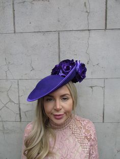 This hat is perfect for special occasions. Featuring purple detailing . Mounted on a thin headband. The bottom of the hat measures 28cm across at it's widest point. Perfect for races, weddings and special occasions! Made in the UK -   . Made in the UK - Feather Fascinators, Fascinator Hat, Fascinator Hats, Fascinator, About Uk, Wedding Guest, Caps Hats, Accessories Hats, Bathing Beauties