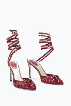 Chandelier Crystal Ruby Red Pump 100 Classy Lady Style, Cc Dress, Fashions Designs, Burlesque Vintage, Spring Heels, Heels Collection, Chandelier Crystal, Platform Flats, Classy Lady