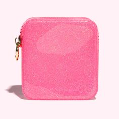 Jelly Mini Pouch - Customizable | Stoney Clover Lane Pink Cases With Pen Holders For Everyday Use, Pink Rectangular Pouch For Storage, Pink Zipper Pouch Case, Pink Zipper Pouch Case For Everyday Use, Compact Pink Pouch For Personal Use, Compact Pink Pouch For Everyday Use, Pink Portable Pouch Cases, Pink Rectangular Pouch With Pen Holders, Pink Rectangular Pouch For Personal Use