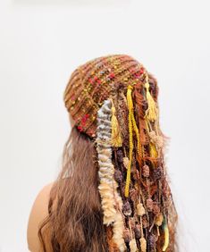 Fringe Hat, Fringe Fashion, Boho Fringe, Long Fringe, Long Fringes, Slouchy Beanie, Earring Findings, Knit Hat, Gold Plated Earrings