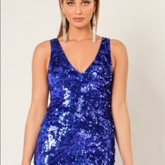 Wow Couture Evening Dress Glamorous Blue Bodycon Cocktail Dress, Glamorous Blue Bodycon Summer Dress, Glamorous Blue Bodycon Dress For Summer, Glamorous Blue Cocktail Bodycon Dress, Glamorous Blue Bodycon Party Dress, Glamorous Blue Mini Bodycon Dress, Glamorous Blue Bodycon Dress For Party Season, Glamorous Blue Sleeveless Bodycon Dress, Blue Bodycon Dress For Prom And Party Season