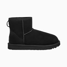 UGG Women's Classic Mini II Boot Black/Brown - Color: Black - Tops and Bottoms USA - Classic Mini Ii Boot, Cute Uggs, Ugg Snow Boots, Ugg Classic Mini Ii, Fall And Winter Outfits, Sneakers Jordans, Bday Gifts, Black Uggs, Shoes Sneakers Jordans