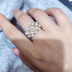 Highline: Famous Style Product Information OriginJapan MaterialAkoya Pearl, 18k Gold, and Natural Diamonds DimensionsRing Weight 12.0 g Pearl Shaped: Round Size: 2.5-4.5 mm Quality: AAA Nacre: Very Thick Color: White Luster: Very High Accessories Metal: 6.1 g of 18k Gold Other: 0.52 ct of SI Quality Natural Diamonds Luxury Diamond White Pearl Promise Ring, Luxury Diamond White Pearl Ring For Promise, Luxury Yellow Gold Open Pearl Ring, Luxury Pearl Ring With Rose Cut Diamonds For Anniversary, White Akoya Pearl Rings With Diamond Accents, Aaa Quality Fine Jewelry Yellow Gold Rings, Yellow Gold Cubic Zirconia Pearl Ring For Anniversary, Fine Jewelry Yellow Gold Rings, White Pearl And Diamond Open Ring