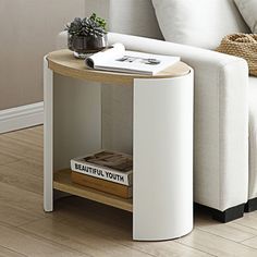 This coffee table can act as a coffee table in the living room, a nightstand in the bedroom, or a display shelf on the balcony. Corrigan Studio® | Corrigan Studio® End Table, Small Side Table, Nightstand w / 2-Layer Storage Shelves, Sofa Table For Small Spaces, Living Room, Bedroom, Stable Frame | 21.77" H X 23.88" W X 14.96" D | Wayfair Under Couch Table, Coffee Table Set Of 2, Round Nightstand, Small Spaces Living Room, Room Side Table, Table In The Living Room, Living Room Table Sets, Table For Small Space, C Table