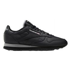 Reebok Men's CLASSIC LEATHER fashion sneakers feature a leather upper. Lace closure. EVA midsole. Textile lining. Rubber outsole. Black - Pure Grey - Black men fashion sneakers athleisture throwback casual tennis shoes retro Size: 11.  Gender: male.  Age Group: adult. Leather Running Shoes With Cushioned Footbed For Streetwear, Classic Leather Running Shoes For Streetwear, Leather High-top Slip-resistant Running Shoes, Slip-resistant High-top Leather Running Shoes, Slip-resistant Leather High-top Running Shoes, Leather Slip-resistant Walking Shoes For Streetwear, Slip-resistant Leather Low-top Running Shoes, Slip-resistant Leather Walking Shoes For Streetwear, Classic Leather Running Shoes For Sports