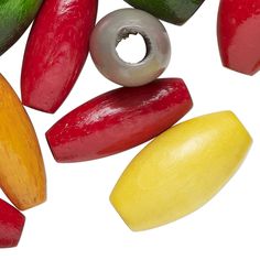 an assortment of fruits and vegetables on a white background