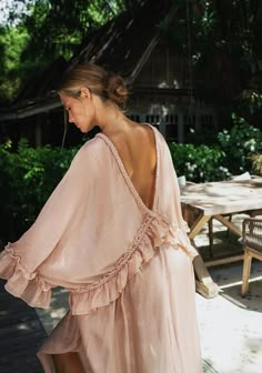 DRESS STORM – MOODSTORIES Luxury Sheer Bohemian Dresses, Bohemian Flowy Beach Cover-up Dress, Flowy Free-spirited Boho Beach Dress, Bohemian Silk Beach Cover-up Dress, Luxury Bohemian Macrame Dress, Ethereal Romantic, Goddess Fashion, Romantic Fashion, Moon Dress