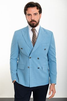 Collection : 2024/2025 spring/summer🔆Product : Oliver Slim Fit Double Breasted Blue BlazerColor: BLUEAvailable Size : 46-48-50-52-54-56Material Content: %55 Cotton, %45 Polyester Blue Double Breasted Blazer, Double Blazer, Light Blue Blazer, Blazer Vest, Bhutan, Business Suit, Breasted Blazer, Double Breasted Blazer, Shoes With Jeans