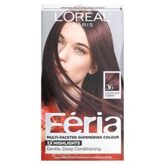 Loreal Feria R48, Red Box Dye, Box Dye, Color Conditioner, Dimensional Color, Deep Plum, Chocolate Cherry, Deep Burgundy, Hair Envy