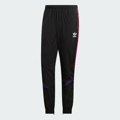 adidas Originals Mens Sportive Track Pants Size L Black/Purple MSRP $80 | eBay Adidas Track Pants, Adidas Originals Mens, Fleece Shorts, Chiaroscuro, Pants Black, Teen Fashion, Track Pants, Adidas Originals, Black Pants