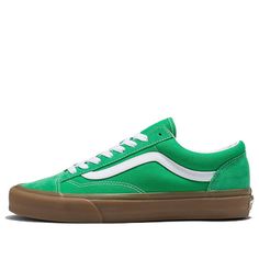 Vans Style 36 Gum 'Green' VN0A54F6GRN (Skate/Casual/Unisex/Low Top/Non-Slip/Wear-resistant) Green Skate Shoes With Gum Sole For Streetwear, Green Sporty Skate Shoes With Gum Sole, Green Round Toe Skate Shoes For Spring, Green Vans Skate Shoes With Gum Sole, Green Low-top Urban Skate Shoes, Urban Green Low-top Skate Shoes, Green Vans Skate Shoes For Skateboarding, Green Vans Sneakers For Spring, Casual Green Skate Shoes For Spring