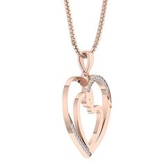 Natural Earth-mined Diamond Gold Jewelry. 100% Customer Satisfaction Guarantee or Money Back. Free Shipping with in USA. This Double heart pendant has a dainty design, and it's perfect for an anniversary gift.In gold rose, white or yellow, two hearts twist together, complimented by diamond accents.Give her your heart with this diamond pendant necklace. Diamond Information: Diamond Pcs : 20 Pieces Diamond Carat : 0.30 Carats Diamond Shape : Round Diamond Cut : Round Brilliant Ideal Cut Diamond Co Luxury Rose Gold Double Heart Jewelry, Luxury Rose Gold Necklace For Valentine's Day, Heart-shaped Rose Gold Diamond Jewelry, Rose Gold Heart-shaped Diamond Jewelry, Rose Gold Heart Diamond Necklace, Luxury Rose Gold Heart Necklace For Anniversary, Rose Gold Heart Pendant Necklace, Rose Gold Diamond Heart Pendant Necklace, Rose Gold Heart Pendant Necklace Fine Jewelry