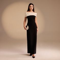 Indulge in luxury and sophistication with our Off-shoulder Crepe Maxi Dress. Perfect for Eid or summer occasions, this dress is designed to showcase your elegant shoulders and flatter your figure with its flowing crepe fabric. Make a statement and turn heads with this exclusive and timeless piece. Classy Formal Dress, Crepe Maxi Dress, Modest Wear, White Off Shoulder, Eid Collection, Crepe Fabric, Xl Dress, Dresses Xs, Formal Dress