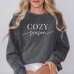 Looking for a cute versatile top to wear this summer? Make sure to grab one of our Cursive Fall Leaf Sweatshirts! This soft and comfortable shirt is the perfect top for any outfit. It can be paired with biker shorts, Jeans, or the classic stay at home sweats! The bright color adds a pop of summer to any outfit. This sweatshirt is true-to-size, so be sure to order your regular size! If you are looking for a more oversized look, make sure to size up. Dyed Sweatshirt, Cozy Season, Fall Leaf, Oversized Look, Shorts Jeans, White Ink, Biker Shorts, Stay At Home, Bright Color