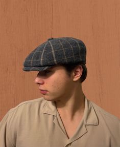 Elevate your winter style with our Striped Wool 8 Panels Cap, a handcrafted masterpiece that seamlessly combines classic Peaky Blinders charm with Gatsby-inspired flair. Handmade with care, this gray newsboy cap is more than an accessory; it's a timeless statement piece for men seeking both warmth and style. Discover The Versatility Of Our Hat: -Classic striped pattern for a vintage look -Handmade with high-quality wool for comfort and durability -Versatile newsboy cap suitable for winter fashion -Gatsby style hat with a touch of sophistication -Ideal baker boy hat for a dapper appearance -Perfect for men and a cozy Christmas gift option Embrace the warmth of the season with our warm wool hat collection. This vintage 8 panels cap, also reminiscent of an Irish cabbie hat, adds a unique twis Winter Flat Cap For Cold Weather, Classic Winter Cap, Winter Classic Baseball Cap With Short Brim, Winter Baseball Cap With Short Brim, Casual Brimmed Baseball Cap For Winter, Winter Flat Cap One Size Fits Most, Fall Outdoor Flat Cap, Winter Wool Baseball Cap With Short Brim, Classic Gray Hats For Cold Weather