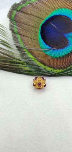 Thank you for riching to our shop! The beautiful handmade ball bead is the perfect finding for DIY jewelry making and can be used in multiple different ways and designs. Country of Manufacture: India Metal: Gold Size: 9 MM Metal Purity: 18K Color: Yellow Shape: Ball Stone: Hydro Red Hole Size: 2 MM Item Number: KC2026 This influential product belongs to our 18k gold Charm ball beads collection. Primarily manufactured in INDIA, this necklace or bracelet gold ball bead has entirely made of solid y Elegant Round Spacer Beads, Spiritual Jewelry With Tiny Round Beads, Gold Gemstone Round Beads, Gems And Cabochons, Gold Gemstone Beads And Cabochons, Festive Gold Jewelry With Tiny Beads, Elegant Gemstone Beads In Gold, Yellow Gold Round Jewelry With Tiny Beads, Ruby Gemstone Round Beads Jewelry, Ruby Gemstone Jewelry With Round Beads