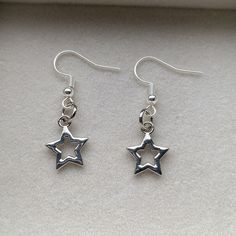 Handmade Silver Star Earrings. Fish Hook. Unused. In Good Condition. Tags: Handmade. Handmade Earrings. Handcrafted Earrings. Handcraft Earrings. Handcrafted Earrings. Handmade Silver Earrings. Handmade Silver Charm Earring. Handmade Charm Earring. Handmade Silver Charm Earrings. Handmade Charm Earrings. Handmade Charm Earring. Charm Earring. Earring. Earrings. Handmade Earrings. Silver Star Earring. Silver Star Earrings. Silver Earring. Silver Earrings. Earring. Earrings. Silver. Fish Hook Earr Silver Star Charm Earrings For Everyday, Silver Earrings With Star Charm For Everyday, Handmade Silver Star Earrings, Silver Star-shaped Earrings As Gift, Silver Star-shaped Pierced Earrings, Silver Star-shaped Earrings With Ear Wire, Silver Star-shaped Earrings, Star Earrings Silver, Earrings Handmade Silver