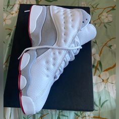 These Jodan 13’s Have Only Been Worn Twice , Are In Clean Condition, Authentic. They Are A Size 7y Grade School Sizing . Jordan Retro 2, Jordans Sneakers Outfit, Jordan 4’s, Air Jordan 13 Retro, Nike Air Jordan 11, Jordan 11 Retro Low, Air Shoes, Jordan White, Jordan 13 Retro