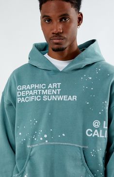 The PacSun Terrain Hoodie combines style and comfort seamlessly. Featuring a hooded neckline, long sleeves, and a regular fit, it's perfect for everyday wear. With a kangaroo pocket for added convenience and fleece fabrication for warmth, it's both practical and cozy. Plus, custom graphics printed on the front and back add a unique touch to your look, making it a standout piece in your wardrobe.


	Hooded neckline
	Long sleeves
	Standard fit
	Kangaroo pocket
	Fleece fabrication
	Machin Pacific Sunwear, Custom Graphics, Mens Sweatshirts Hoodie, Exclusive Collection, Tee Shop, Pacsun, Kangaroo Pocket, Kangaroo, Cool Style