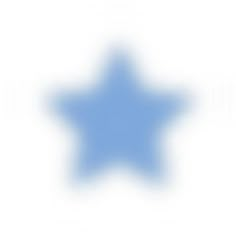 a blue star on a white background