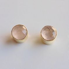 Rose Quartz Stud Earrings, Round Stone Stud Earrings, Gold Plated Stud Earrings, Simple Stud Earrings, Tinu Earrings, Best Gifts For Women Product Details Item Code: BJBE-1491 Stone Name: Rose Quartz Stone Shape: Round Metal: 18K Yellow Gold Plated Over Brass Earrings dimension: 10mm Note:- These earrings you will receive may vary slightly in color from the images because these are natural gemstones and vary to each other every single time and it is not possible to get the same color what is showing in the images. Images are for reference to get an idea of a similar color you will get. Shipping Info: All my items are safely and nicely packaged and shipped in a beautiful plastic box with bubbles wrap. The package is sent via international registered airmail that takes 12-20 working days to Stone Stud Earrings, Simple Stud Earrings, Stud Earrings Gold, Earrings Round, Rose Quartz Stone, Cool Gifts For Women, Earrings Simple, Rose Quartz Gemstone, Stone Studs