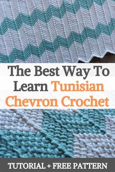 the best way to learn tunisan chevron crochet is with this free pattern