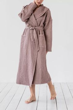 MagicLinen Waffle Hooded Bath Robe | Urban Outfitters Spa Mood Board, Luxe Lounge, Bath Robes For Women, Style Staples, Ripstop Pants, Ruffle Maxi Skirt, 2023 Wishlist, Nail Makeup, Wrap Pants