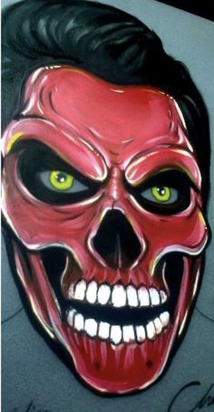 Fright Fest, Makeup Scary, Halloween Makeup Scary, Theatrical Makeup, Skate Shop, Skull And Bones, Paint Ideas