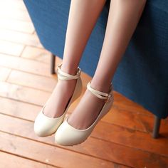 Heels: approx 3 cmPlatform: approx - cmColor: black, beige, pink, blueSize: us 3, 4, 5, 6, 7, 8(All Measurement In Cm And Please Note 1cm=0.39inch) Note:Use Size Us 5 As Measurement Standard, Error:0.5cm.(When Plus/Minus A Size,The Round And Shaft Height Will Plus/Minus 0.5CM Accordingly.Error:0.5cm) Note: The size you choose is US Size and 1CM=0.39inch. Size Guide: US 3=EU34=22CM,US 4=EU35=22.5CM,US 5=EU36=23CM, US 6=EU37=23.5CM,US 7=EU38=24CM,US 8=EU39=24.5CM, US 9=EU40=25CM,US 10=EU41=25.5CM, Heels Fashion, Ankle Strap Wedges, Platform High Heels, Fashion High Heels, Ankle Straps, Platform Wedges, Wedge Shoes, Character Shoes, Fashion Women