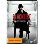 the dvd cover for blacklist, which features an image of a man sitting in a chair