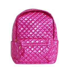 Get ready to take on the day with the Debra Diamond Backpack from Lemonbella! With multiple compartments, including a back luggage sleeve, this backpack is perfect for the on-the-go individual. Stay organized with its 2 top zippers, front and inside pockets. Practical and stylish, this backpack is a must-have for all your essentials. 12.5" L x 6" W x 16.5" D Made with quilted nylon Gold Hardware Plastic Zippers Quilted On-the-go Standard Backpack, Quilted Standard Backpack For Back To School, Back To School Quilted Bags, Back To School Quilted Backpack, Quilted Backpack For Travel And Back To School, Quilted Backpack For Back To School, Back To School Travel Backpack With Quilted Detail, Back To School Quilted Travel Backpack, Quilted Travel Backpack