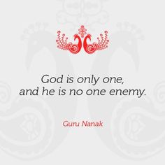 a quote on god is only one and he is no one enemy