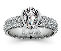 Oval Half Bezel Diamond Engagement Ring in Platinum http://www.brilliance.com/engagement-rings/half-bezel-diamond-ring-platinum-3/8-ctw Bezel Setting Engagement Ring, Bezel Diamond Engagement Ring, Bezel Diamond Rings, Setting Engagement Ring, Half Bezel Setting, Bezel Set Engagement Ring, Half Bezel, Colored Stone Rings, Oval Diamond Ring