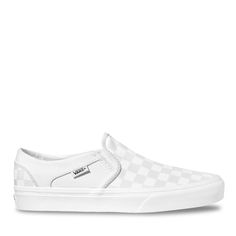 Take a peek at the Women's Asher Sneaker. Free shipping on your favorite Vans shoes, boots, sandals, and more. White Low-top Slip-ons For Sports, White Classic Slip-on Sneakers With Round Toe, Spring Streetwear Slip-on Skate Shoes, Spring Slip-on Skate Shoes For Streetwear, White Casual Slip-ons For Sports, Casual White Slip-ons For Streetwear, White Vulcanized Sole Slip-ons For Streetwear, Classic Slip-on Sneakers With Rubber Sole For Streetwear, White Slip-on Sneakers With Rubber Waffle Outsoles