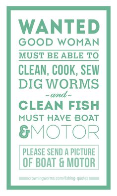 a green and white poster with the words,'wanted good woman must be able to clean