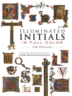 the cover of illuminated initials in full color