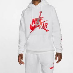 Air Jordan Jumpman Classics logo Printing Fleece Lined Stay Warm Pullover White BV6011-100 (Men's) Jordan Chiles, Nike Jordan, Nike Air Jordan, Stay Warm, Streetwear Fashion, Air Jordan, Air Jordans, Nike Air, Jordan