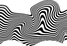 an abstract black and white pattern with wavy lines