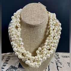 5 Strand Faux Cluster Pearl Necklace 18inch (Extenders Included On Necklace) Fall Ootd, Ootd Fall, Womens Jewelry Necklace, Pearl Necklace, Chain Necklace, Color White, Jewelry Necklaces, Ootd, Necklaces