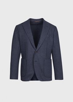 Finely crafted in Italy, this exquisite wool and cashmere jersey jacket is an easy and effortless fall style. Layer with a cashmere turtleneck, neutral toned wool trousers and sneakers for a fresh and modern tailored look.  Single Breasted 3 Button Notch Lapel 2 Patch Pockets Unlined Side Vents. Paul Stuart is one of the oldest and most well respected names in fashion, offering exclusive and custom tailored clothing, sportswear, footwear and accessories for men and women. Renowned for exper Effortless Style Fall, Soft Jacket, Jersey Jacket, Shirt Tie, Cashmere Turtleneck, Wool Trousers, Fall Style, Custom Tailoring, Single Breasted