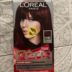 Brand New Dark Red Hair Dye. Never Been Used. 2 Boxes Will Be Included. Loreal Red Hair Color, Dark Cherry Cola Hair Color, Dark Red Hair Dye, Auburn Hair Dye, Feria Hair Color, Deep Auburn Hair, Deep Red Hair Color, Cherry Cola Hair Color, Box Hair Dye