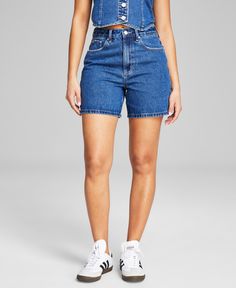 in stock Long Denim Shorts, Mom Jean Shorts, Dad Shorts, Mid Thigh Shorts, Feels Like Summer, Mid Length Shorts, Mom Jeans Shorts, High Rise Denim Shorts, Concert Outfits